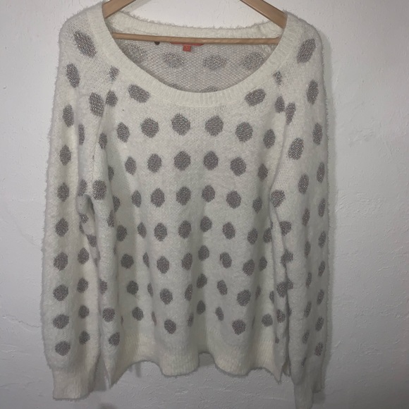 ModCloth Warm Opinion Polka Dot sweater - Picture 2 of 5
